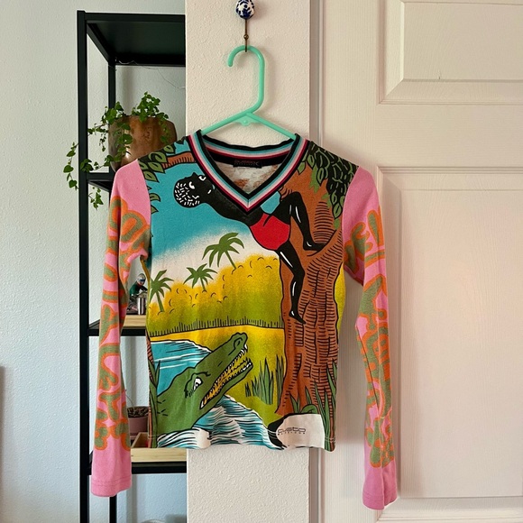 Custo Barcelona Tops - Custo Barcelona rare vintage top